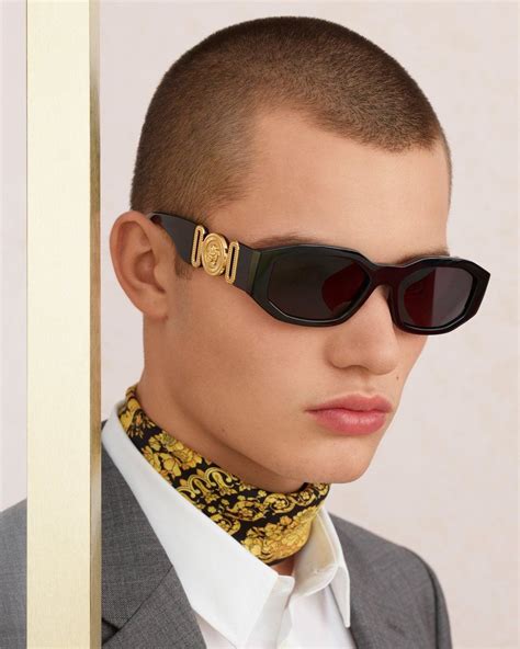 mens versace eyewear frames|Versace men's prescription glasses.